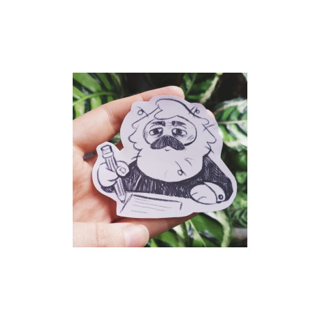 Marx is kinda tired sticker