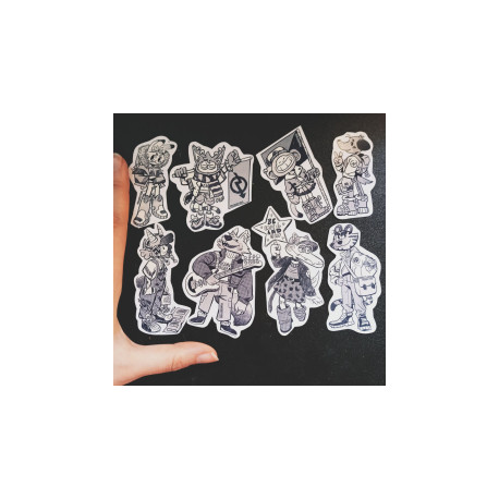 Escuela de cuadros sticker pack