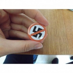 Anti n*zism chapa pin badge button antifascist antifa