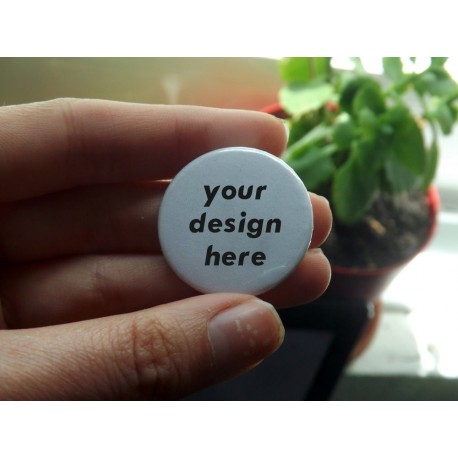 Custom badge pin button chapa personalizada 32 mm