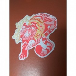 Tiger Dragon beast sticker