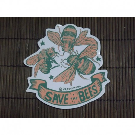 Save the bees sticker