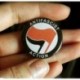 Antifascist action button badge pin chapa