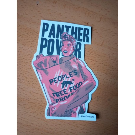 Panther power Black Panther Party inspired sticker merch