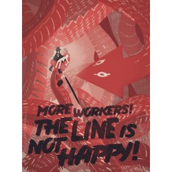 More workers, the line is not happy print A4