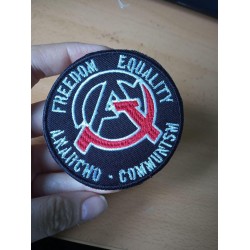 Ancom Anarchocommunism Freedom Equality embroidered patch