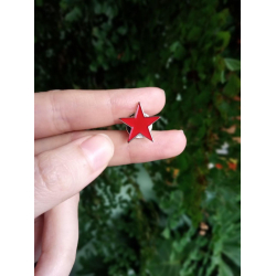 Red Star enamel pin...