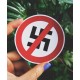 Anti nazism symbol sticker antifascist