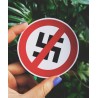 Anti nazism symbol sticker antifascist