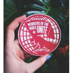 Workers of the world unite socialist sticker