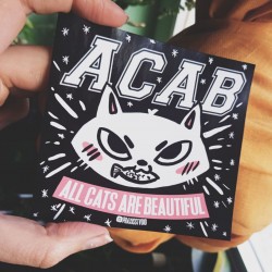 ACAB sticker All cats are beautiful