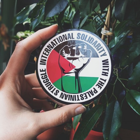 International solidarity with the palestinian struggle sticker