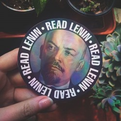 Read Lenin marxist sticker