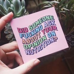 Did someone f*cking ask you about your opinion on nutrition? sticker