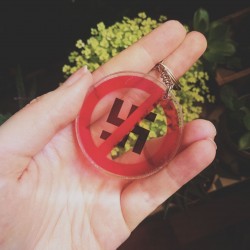Antinazi acrylic keychain