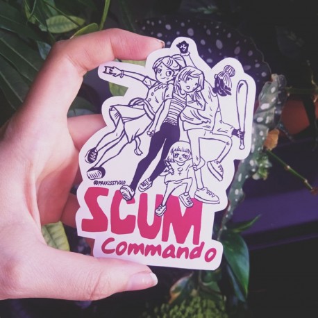 Scum commando girls sticker