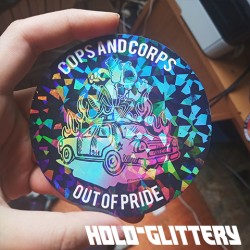 Cops and corporations out of pride Rainbow capitalism sticker