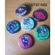 Leftist badge pack bundle vegan feminist ecologist antifascist anticapitalist buttons