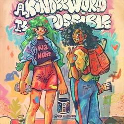 A kinder world is possible girls print