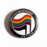 Anti homophobe Action badge pin button chapa