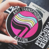 Anti transphobia action sticker