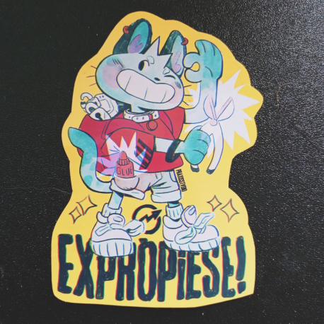 Exprópiese sticker